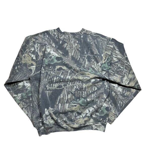Vintage 90s Mossy Oak Camo Classic Crewneck Sweatshirt Small - Picture 3 of 3